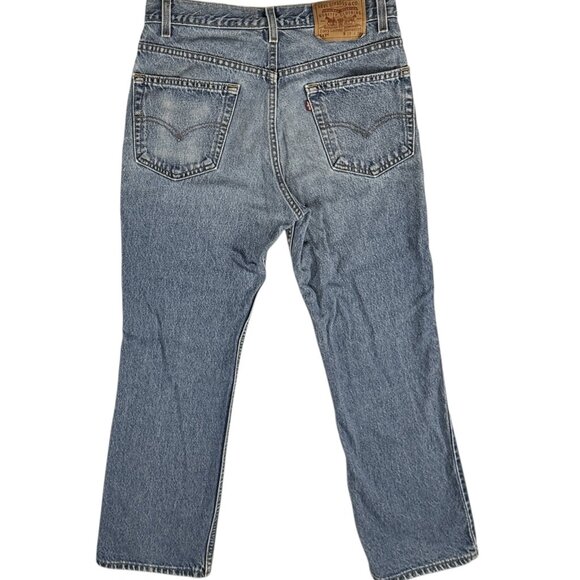 Vtg Levi’s 517 Bootcut 33x30 31x29 90s Made In USA Feathering And Fade‎ - Picture 2 of 12